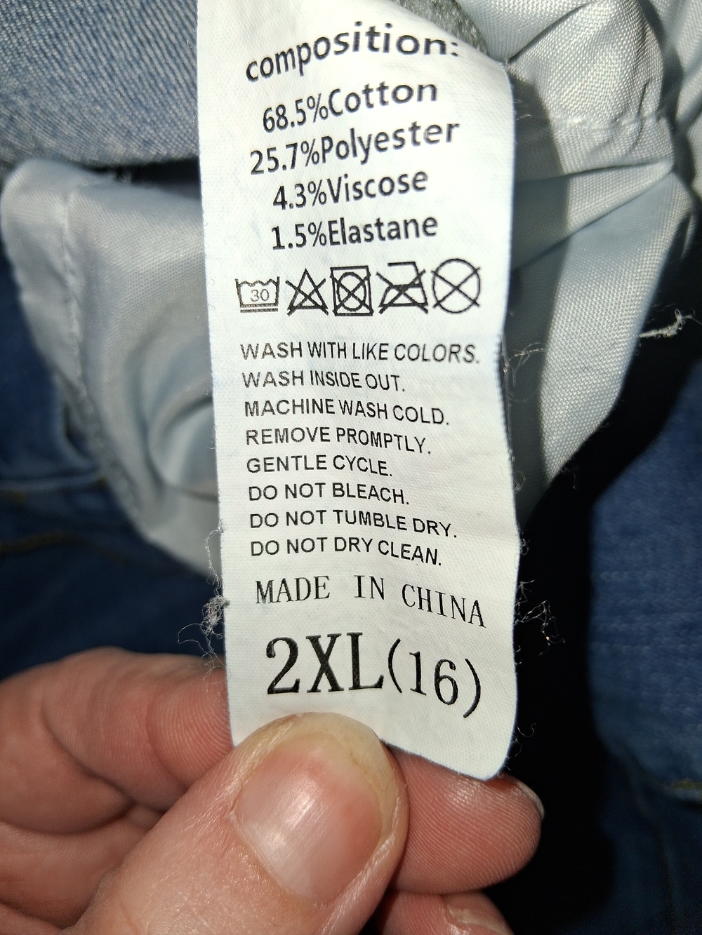 Blue Distressed Women’s Jeans - Picture 6 of 6